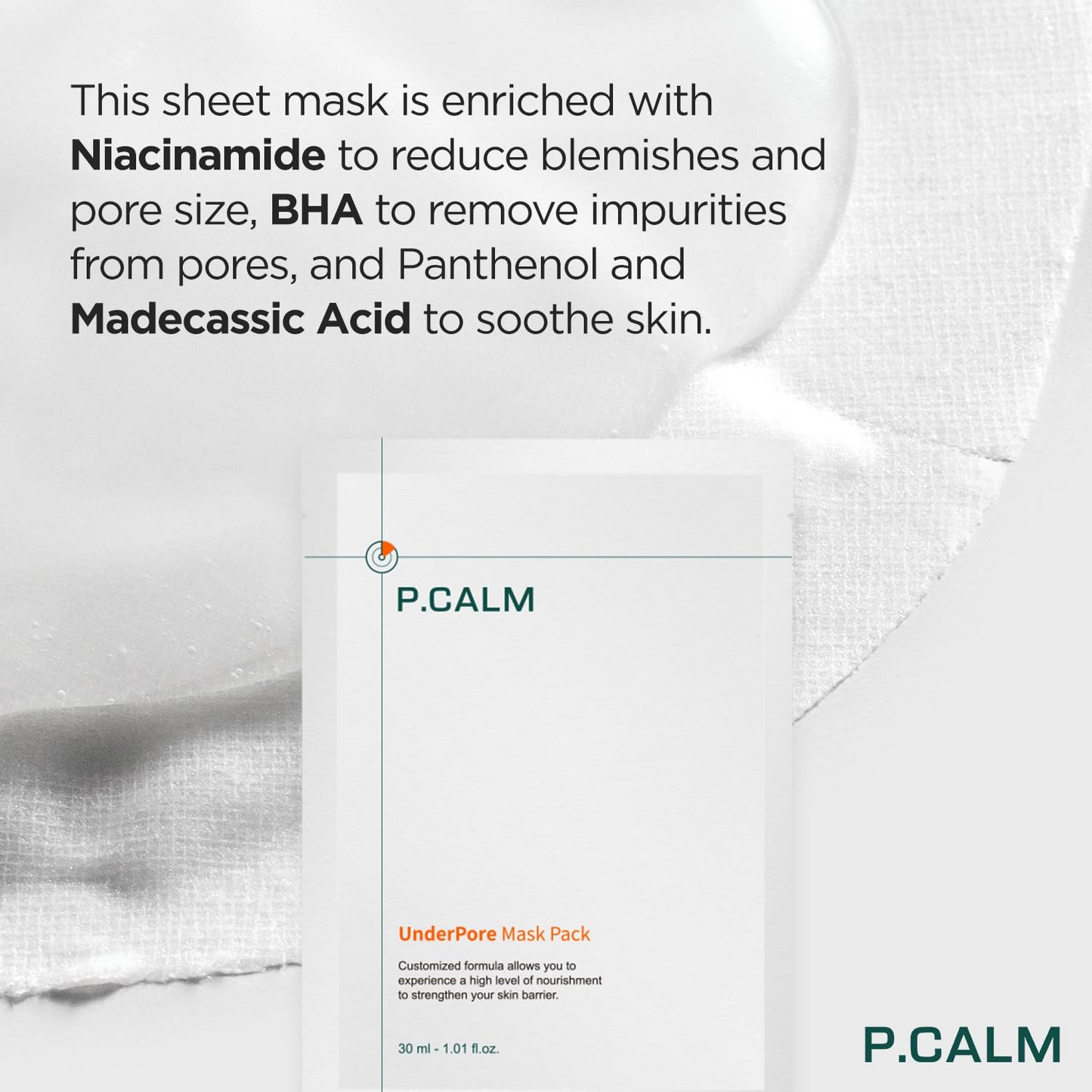 P.CALM UnderPore Mask Pack 10pcs