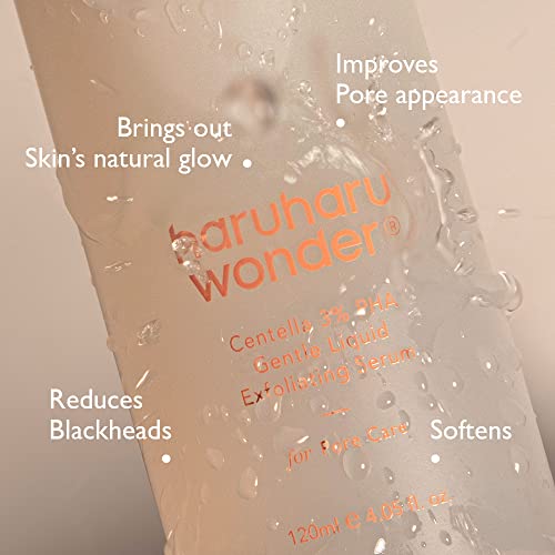 Haruharu Wonder Centella 3% PHA Gentle Liquid Exfoliating Serum for Pore Care 120ml