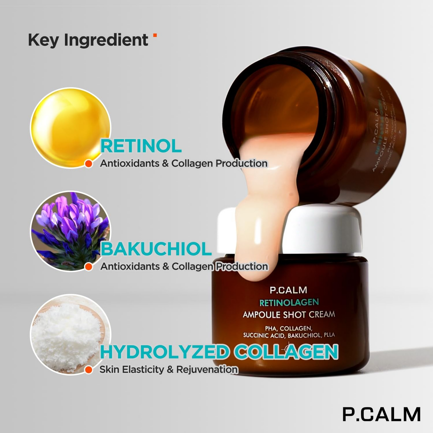 P.CALM Retinolagen Ampoule Shot Cream 60ml