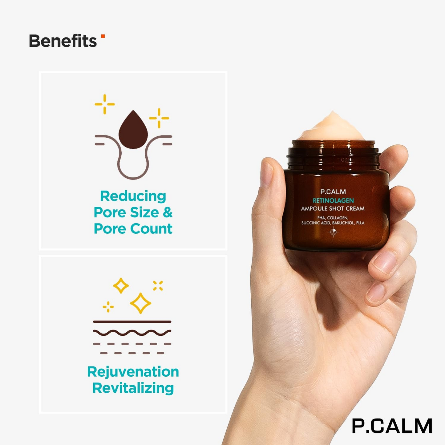 P.CALM Retinolagen Ampoule Shot Cream 60ml