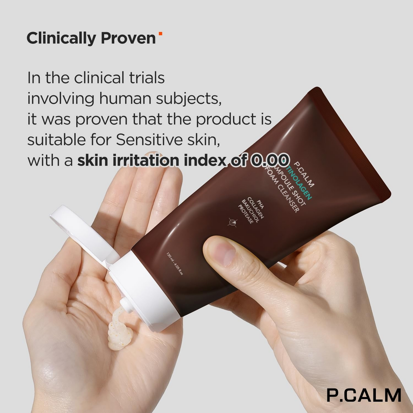 P.CALM Retinolagen Ampoule Shot Foam Cleanser 120ml