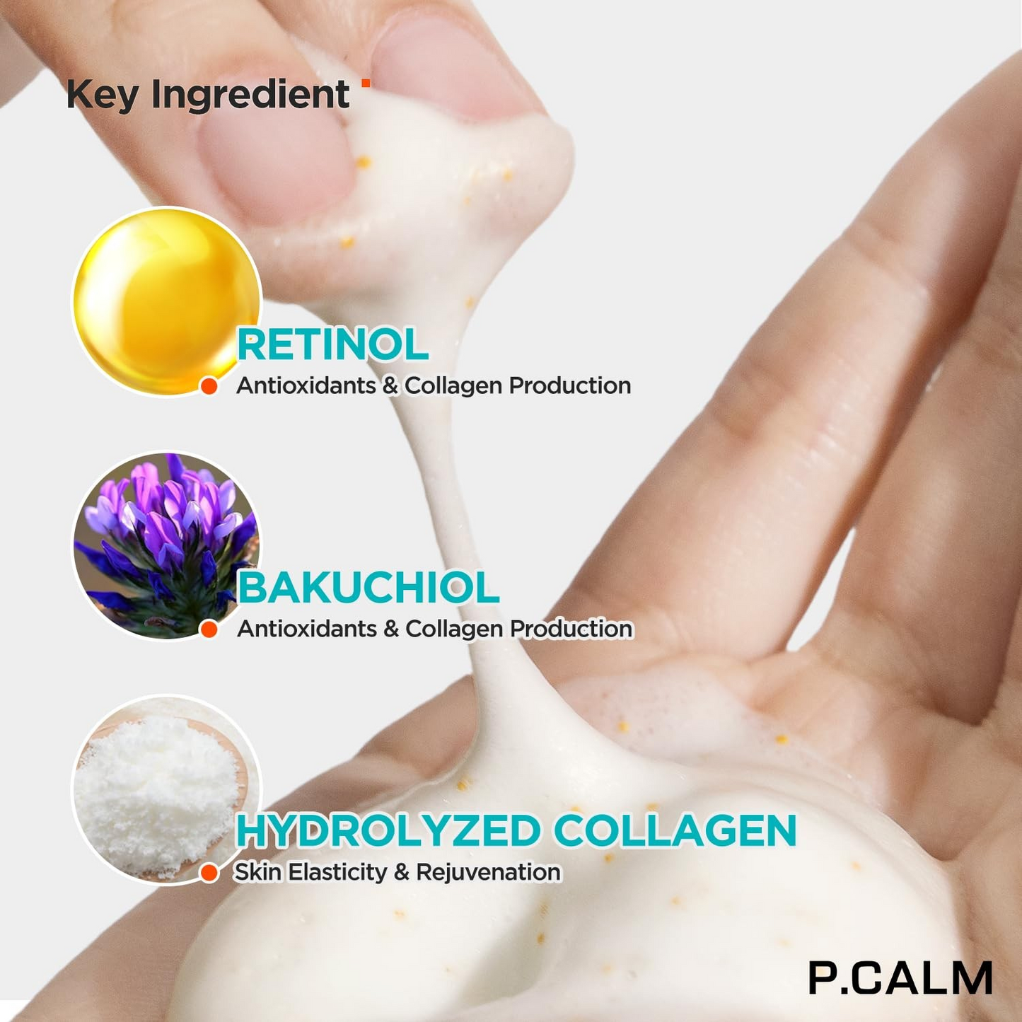 P.CALM Retinolagen Ampoule Shot Foam Cleanser 120ml