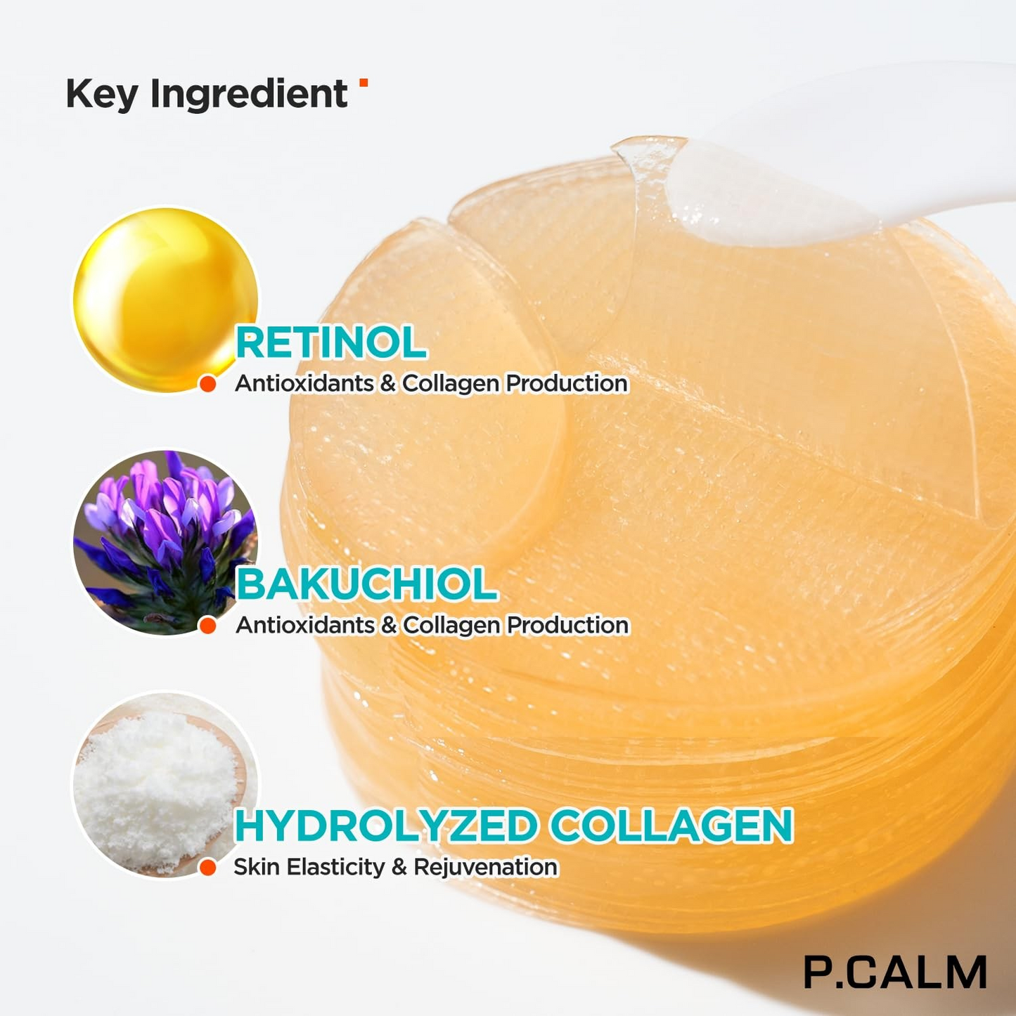 P.CALM Retinolagen Ampoule Pad 60pcs