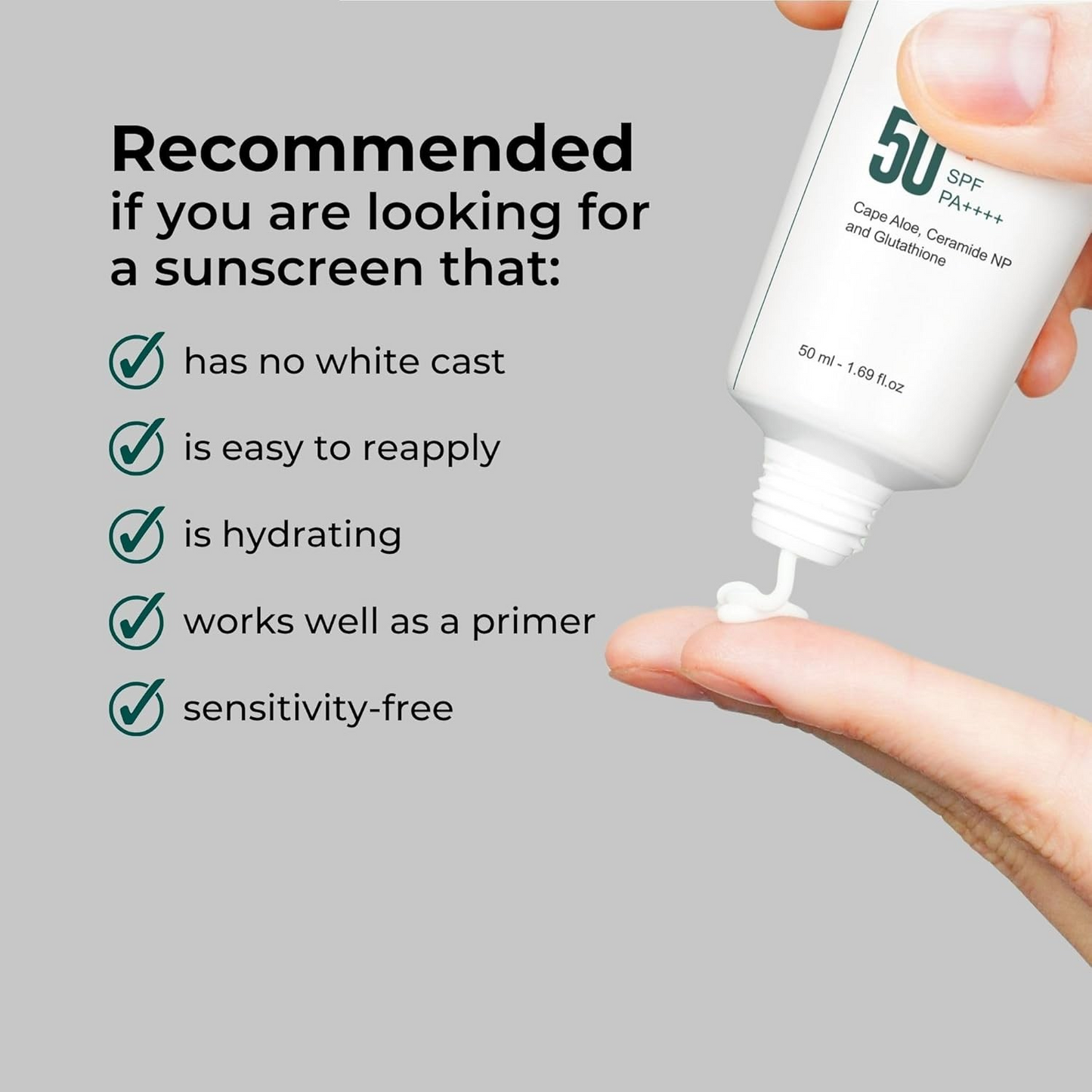 P.CALM Water Barrier SPF50+ PA++++ Sun Cream 50ml