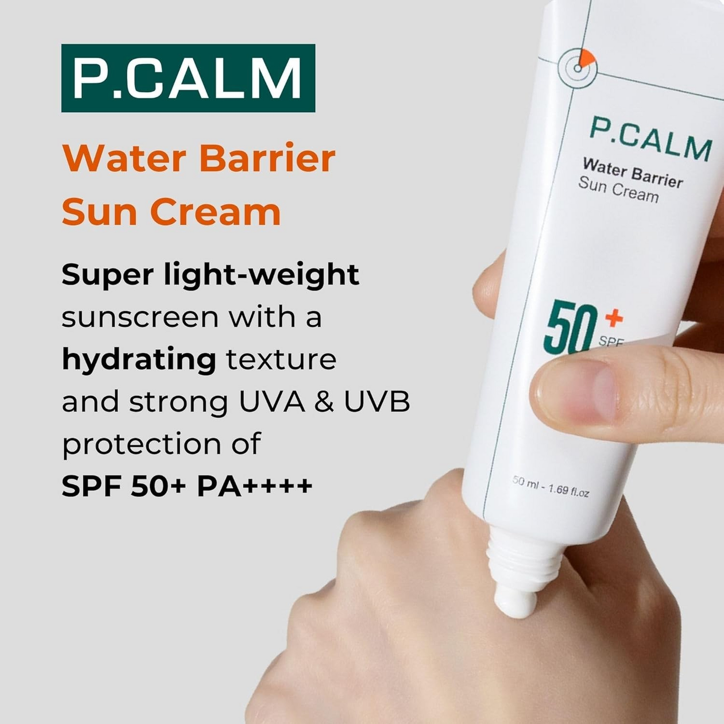 P.CALM Water Barrier SPF50+ PA++++ Sun Cream 50ml