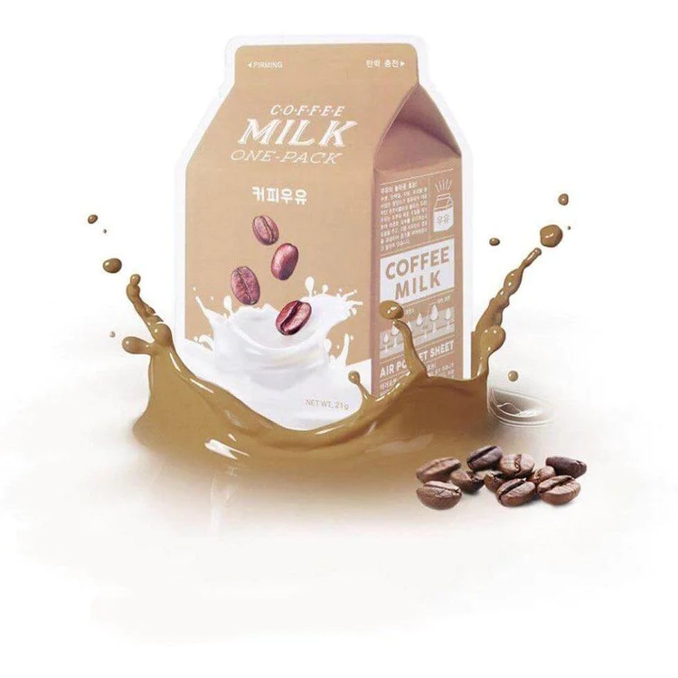 A'pieu Coffee Milk One Pack Facemask, 21gr